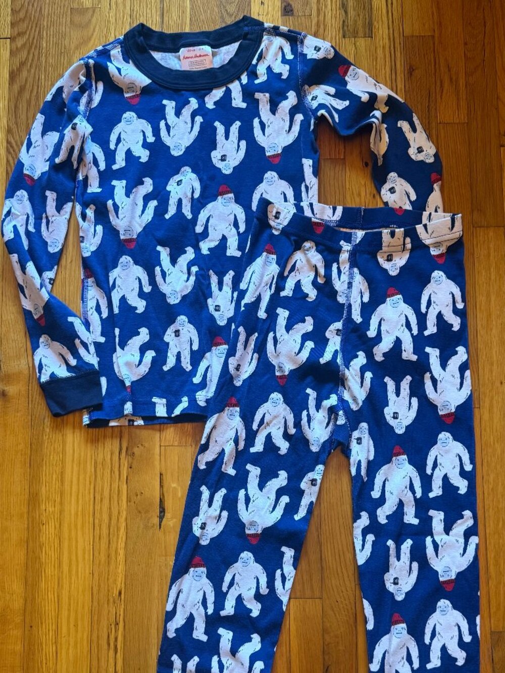 Hanna Andersson Yeti two piece pajamas